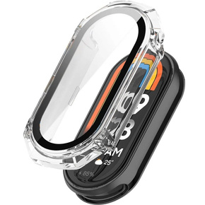 2w1 Etui + Szkło Hartowane do Xiaomi Smart Band 8, Przezroczyste