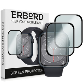2x hybridní sklo ERBORD pro Apple Watch 7/8 45mm