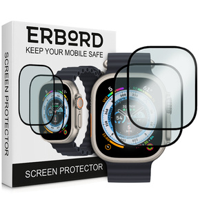2x hybridní sklo ERBORD pro Apple Watch Ultra 49MM