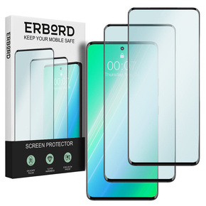 2x tvrzené sklo ERBORD 3D pro Oppo A38 4G / Oppo A18 4G pro celý displej