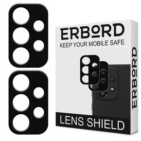 2x tvrzené sklo ERBORD pro kameru na Samsung Galaxy A53 5G, černé
