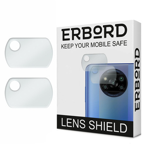 2x tvrzené sklo ERBORD pro kameru na Xiaomi Poco X3 NFC / X3 Pro