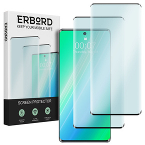 2x tvrzené sklo pro Huawei Nova 10, ERBORD 3D pro celý displej