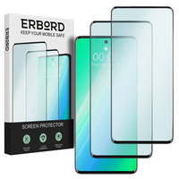 2x tvrzené sklo pro Oppo A79 5G, ERBORD 3D pro celý displej