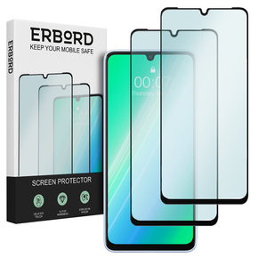 2x tvrzené sklo pro Samsung Galaxy M33/M12/A32/A12 5G, ERBORD 3D pro celý displej