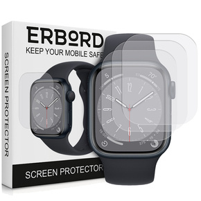 3x ERBORD Hydrogelová fólie pro Apple Watch 7/8 45mm