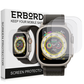 3x ERBORD Hydrogelová fólie pro Apple Watch Ultra 49mm