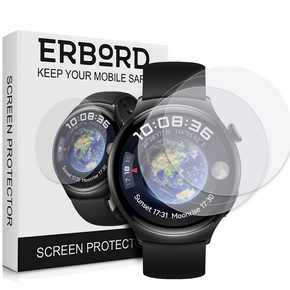 3x ERBORD Hydrogelová fólie pro Huawei Watch 4