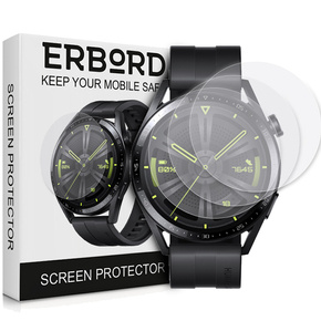 3x ERBORD Hydrogelová fólie pro Huawei Watch GT 3 46mm