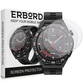 3x ERBORD Hydrogelová fólie pro Huawei Watch GT 3 SE