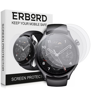 3x ERBORD Hydrogelová fólie pro Xiaomi Watch S1 Pro