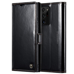 CASEME flipové pouzdro pro Samsung Galaxy Note 20 Ultra, Waxy Textured, černé