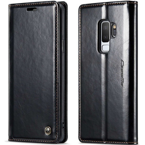 CASEME flipové pouzdro pro Samsung Galaxy S9+ Plus, Waxy Textured, černé