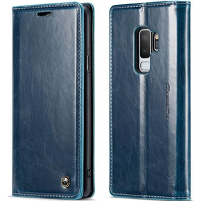 CASEME flipové pouzdro pro Samsung Galaxy S9+ Plus, Waxy Textured, modré