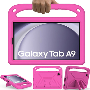 Dětské pouzdro pro Samsung Galaxy Tab A9, dětské pouzdro s rukojetí, modré