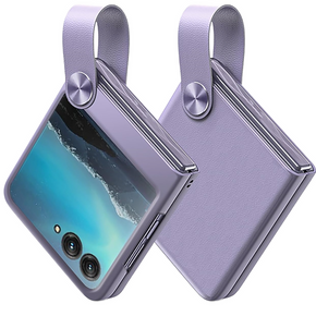 Etui Wristband Kickstand do Samsung Galaxy Z Flip4 5G, Blue/Purple