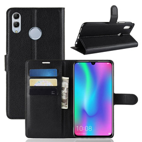 Flipové pouzdro Split Leather Wallet pro Huawei P Smart 2019, Split Leather Wallet, černé