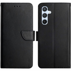 Flipové pouzdro Split Leather Wallet pro Samsung Galaxy A25 5G, Split Leather Wallet, černé