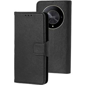 Flipové pouzdro pro Honor Magic 6 Lite 5G, Split Leather, černé