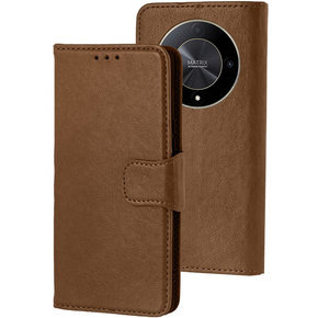 Flipové pouzdro pro Honor Magic 6 Lite 5G, Split Leather, hnědé