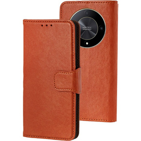 Flipové pouzdro pro Honor Magic 6 Lite 5G, Split Leather, oranžové