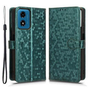 Flipové pouzdro pro Motorola Moto G24 / G24 Power / G04, Wallet Rhombus, zelené