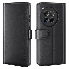 Flipové pouzdro pro OnePlus 12 5G, Split Leather, černé