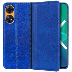 Flipové pouzdro pro Oppo Reno8 T, Split Leather, modré