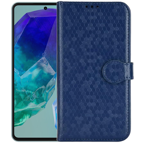 Flipové pouzdro pro Samsung Galaxy M55 5G, Wallet Rhombus, černé