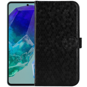 Flipové pouzdro pro Samsung Galaxy M55 5G, Wallet Rhombus, modré