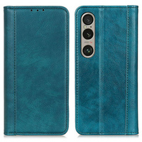 Flipové pouzdro pro Sony Xperia 1 VI, Split Leather, zelené