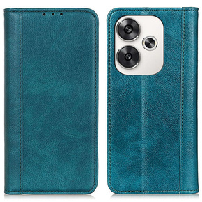 Flipové pouzdro pro Xiaomi Poco F6, Split Leather, zelené