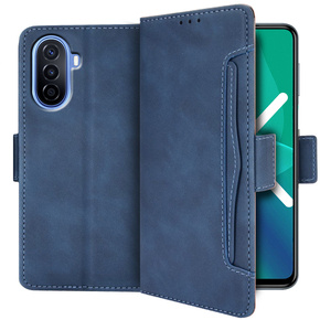 Klopové pouzdro pro Huawei Nova Y70 4G, Card Slot, modré