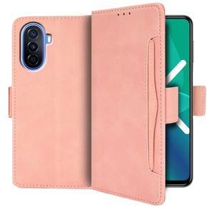 Klopové pouzdro pro Huawei Nova Y70 4G, Card Slot, růžové