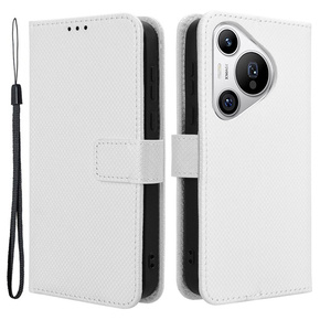 Klopové pouzdro pro Huawei Pura 70, Wallet Smart Magnet, bílé