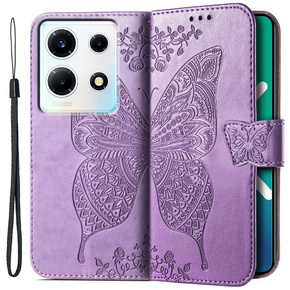 Klopové pouzdro pro Infinix Note 30 VIP, Butterfly, fialové