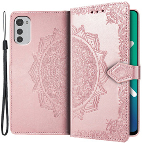 Klopové pouzdro pro Motorola Moto E32 4G, Mandala, růžové