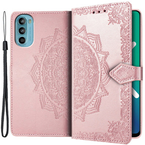 Klopové pouzdro pro Motorola Moto G52 / G82 5G, Mandala, růžové