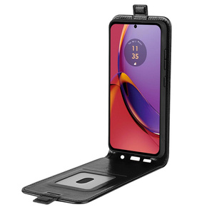 Klopové pouzdro pro Motorola Moto G84, Flip, černé