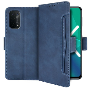 Klopové pouzdro pro OPPO A54 5G / A74 5G / A93 5G, Card Slot, modré