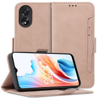 Klopové pouzdro pro Oppo A38 4G / Oppo A18 4G, Card Slot, růžové