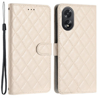 Klopové pouzdro pro Oppo A38 4G / Oppo A18 4G, Wallet, BINFEN COLOR, béžové