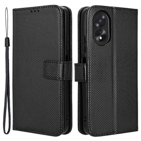 Klopové pouzdro pro Oppo A38 4G / Oppo A18 4G, Wallet Smart Magnet, černé