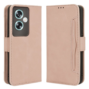 Klopové pouzdro pro Oppo A79 5G, Card Slot, růžové