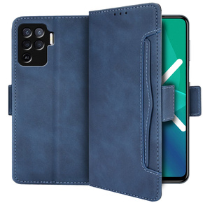 Klopové pouzdro pro Oppo Reno5 Lite, Card Slot, modré