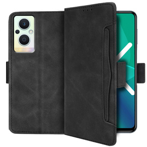 Klopové pouzdro pro Oppo Reno7 Lite 5G, Card Slot, černé