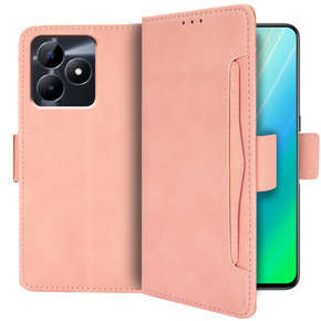 Klopové pouzdro pro Realme C51, Card Slot, růžové