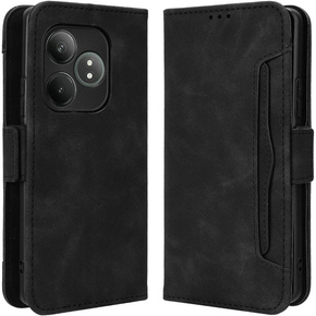 Klopové pouzdro pro Realme GT 6 / 6T, Card Slot, černé