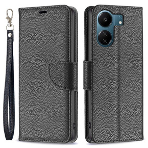 Klopové pouzdro pro Samsung Galaxy A05s, Wallet Litchi Leather, modré