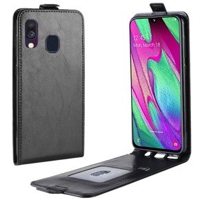 Klopové pouzdro pro Samsung Galaxy A40, Flip, černé